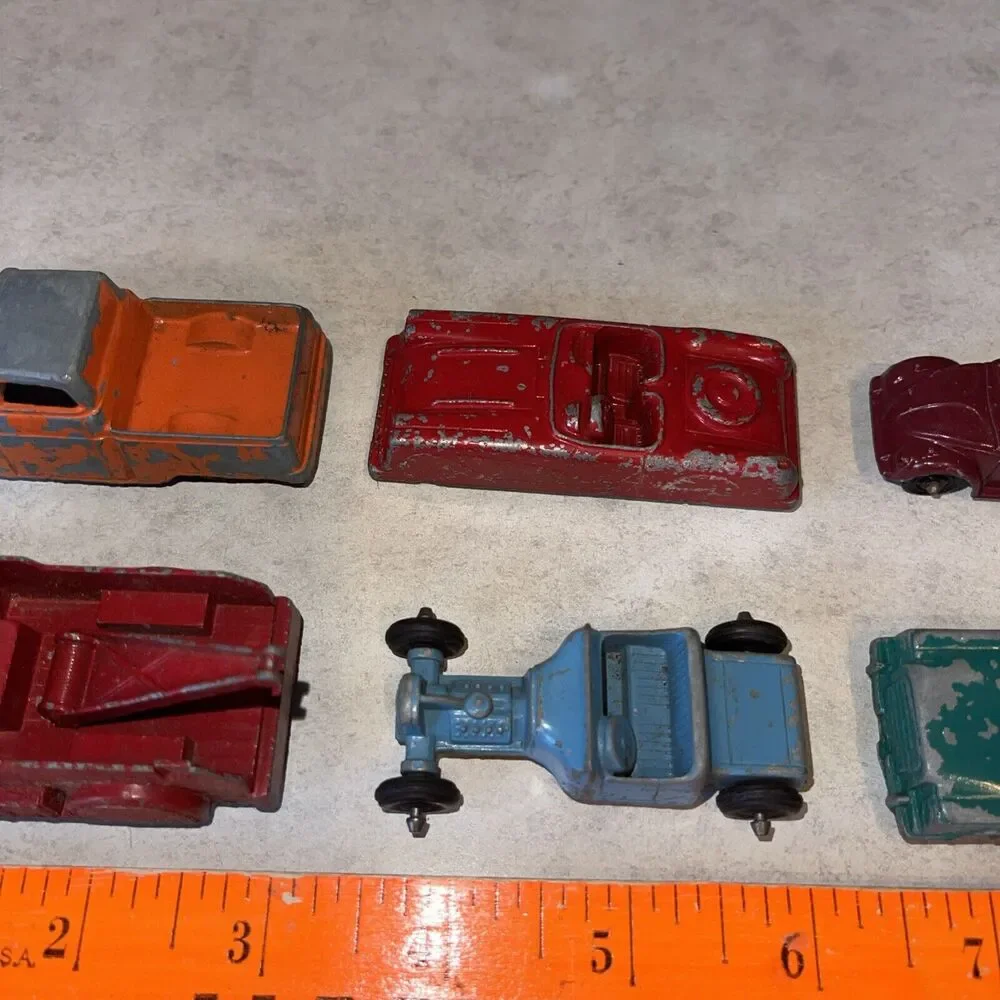 Lot of 6 Vtg TootsieToy Chicago Die cast Coupe Dune Buggy Tow Truck Convertible